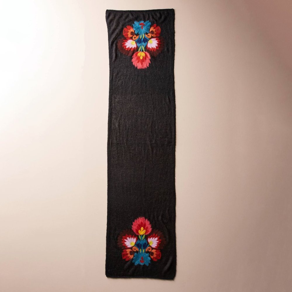 HTF Anthropologie Felted Bouquet Scarf